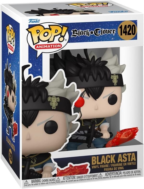 71J3OvT1KcL._AC_SL1300_ Funko Pop Animation: Black Clover - Black Asta