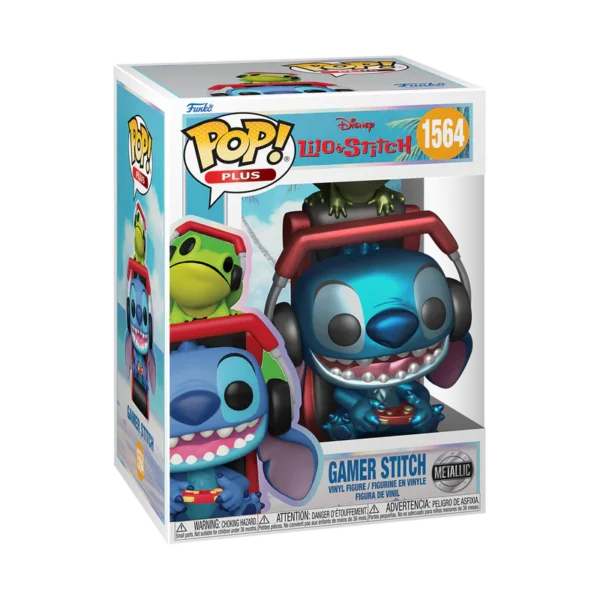 87120_Disney_LS_S4_GamerStitch_POP_GLAM-1-WEB_800x800 Funko Pop Plus Movies: Disney Lilo y Stitch - Gamer Stitch Metalico #1564