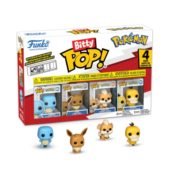 BittyPop_Pokemon4-PackSeries4_hi-res_800x800 Funko Bitty Pop: Pokemon - Squirtle 4 Pack