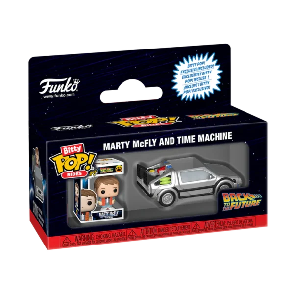 BittyPop_RidesMartyMcFlyandTimeMachine_hi-res_800x800 Funko Bitty Pop Rides: Volver Al Futuro - DeLorean con Marty