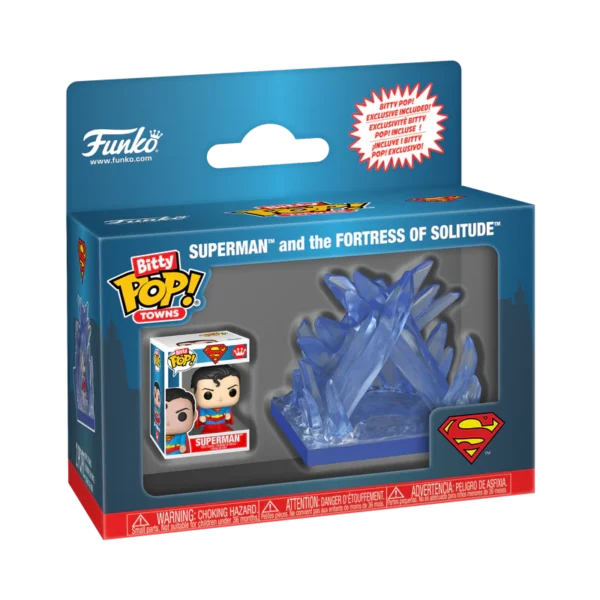 BittyPop_TownsSupermanandtheFortressofSolitude_hi-res_800x800 Funko Bitty Pop Town: DC Superman - Fortaleza de la Soledad y Superman