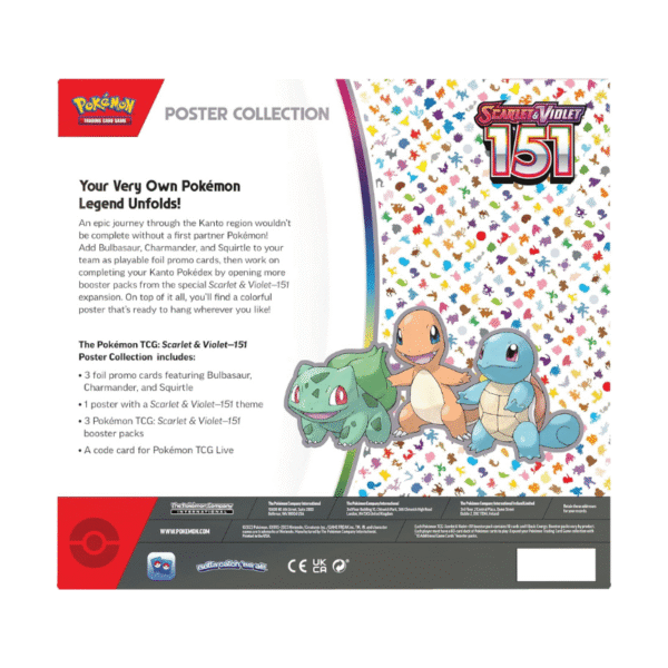 Pokemon TCG Scarlet & Violet 151 Poster Colection Ingles