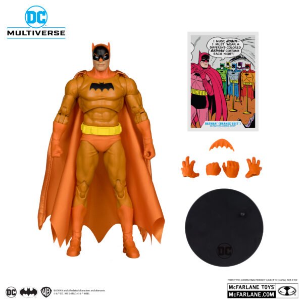 Mcfarlane Batman Orange Suit Naranja - Red Platinum Edition