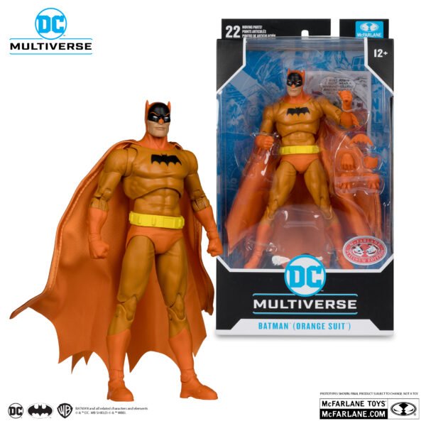 Mcfarlane Batman Orange Suit Naranja - Red Platinum Edition