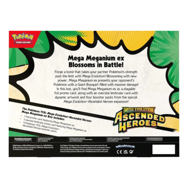 Pokémon TCG: Mega Evolution - Ascended Heroes Mega Meganium ex Box Inglés