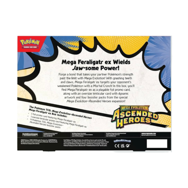 Pokémon TCG: Mega Evolution - Ascended Heroes Mega Feraligatr ex Box Inglés
