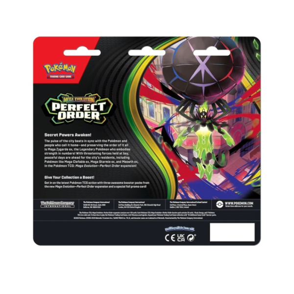 Pokémon TCG: Mega Evolution - Perfect Order 3 Pack Blister Inglés