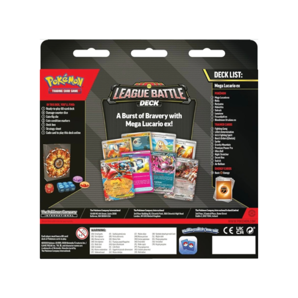 Pokémon TCG: Mega Lucario ex League Battle Deck en Inglés