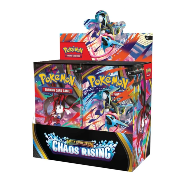 Pokémon TCG: Mega Evolution - Chaos Rising Booster Box Display Inglés