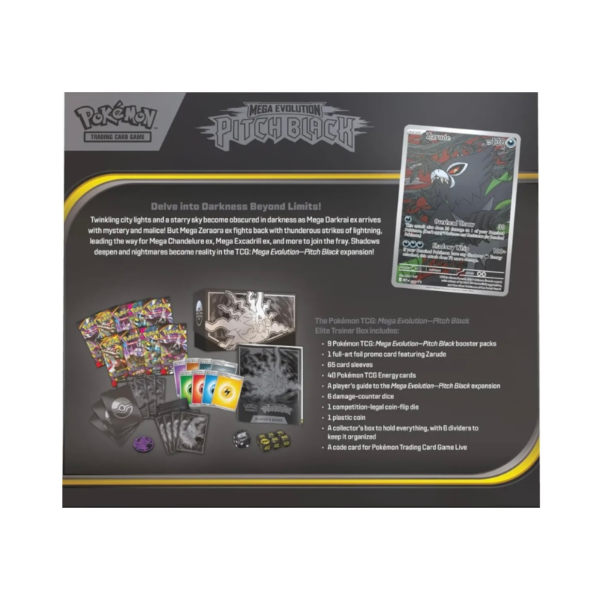 Pokémon TCG: Mega Evolution - Pitch Black Elite Trainer Box Inglés