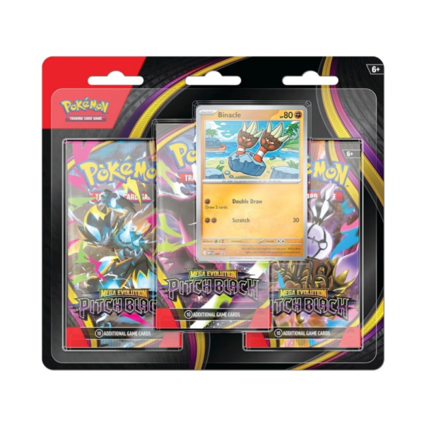 Pokémon TCG: Mega Evolution - Pitch Black Blister 3 pack Ingles