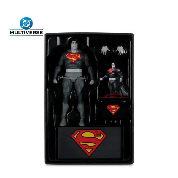 Mcfarlane DC Multiverse: Dark Knight Returns - Superman Black and White Accent Edition Gold Label 7 Pulgadas